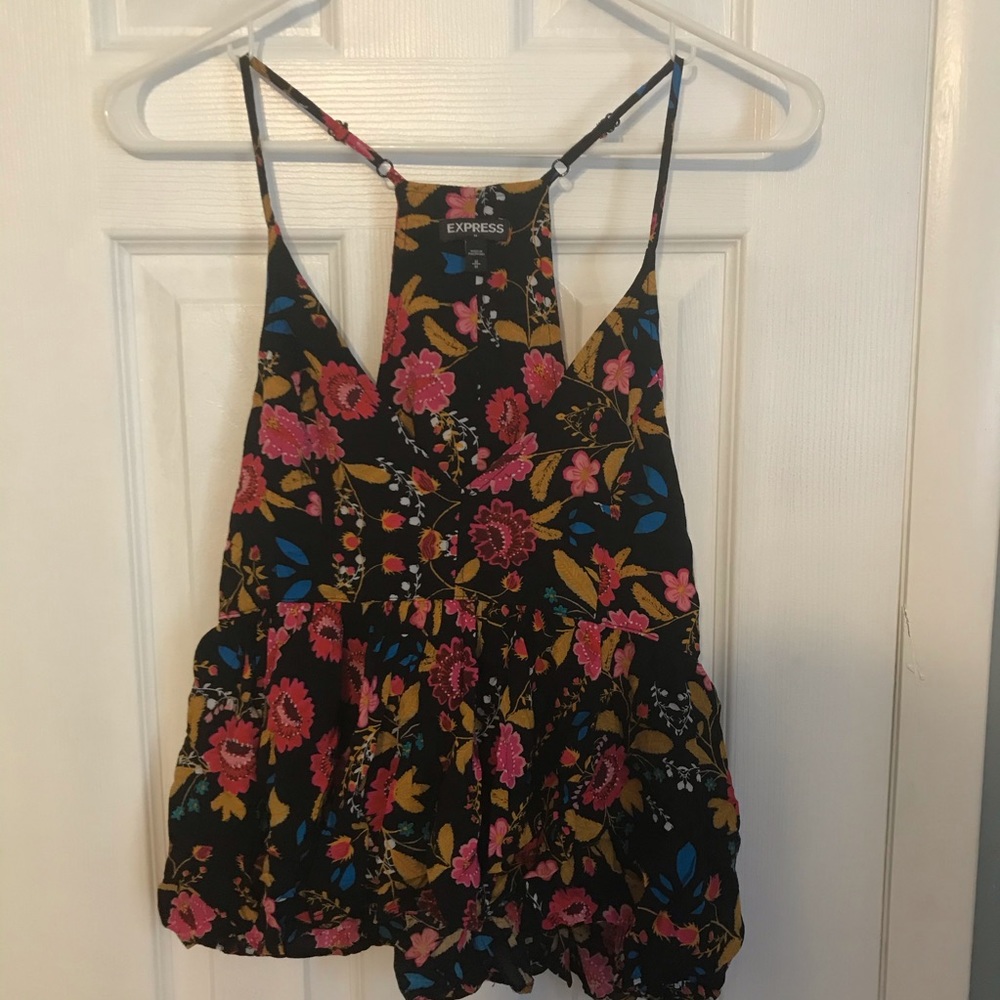 Express tank top floral print